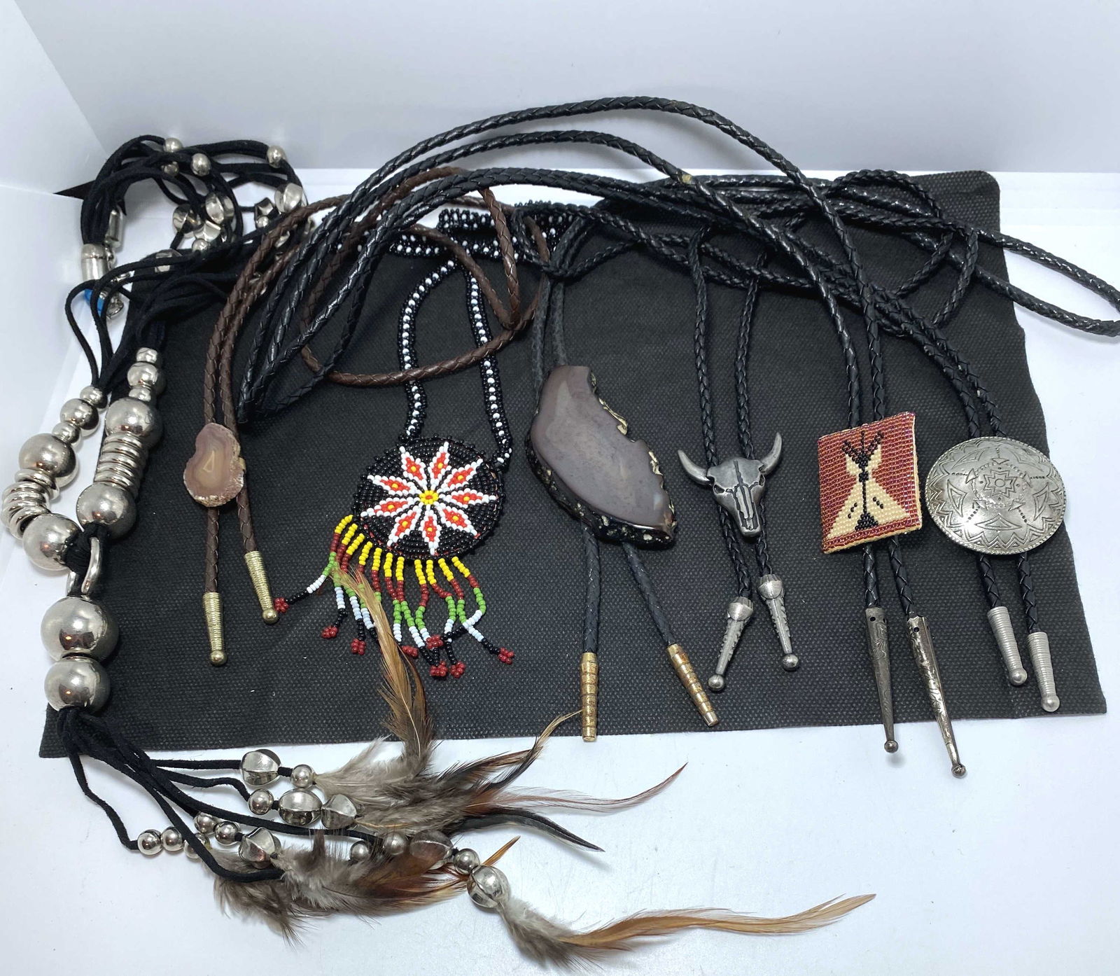 LOT OF 7 BOLO TIE NECKLACES (1 of 3)
