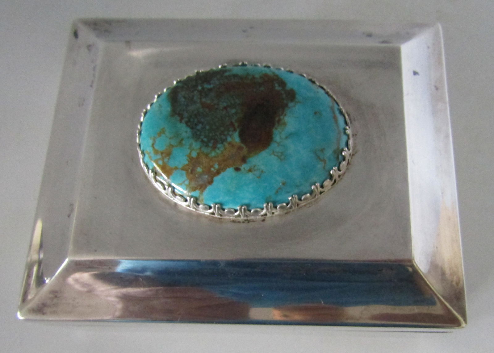 GORHAM TURQUOISE BOX STERLING SILVER JEWELRY (1 of 6)