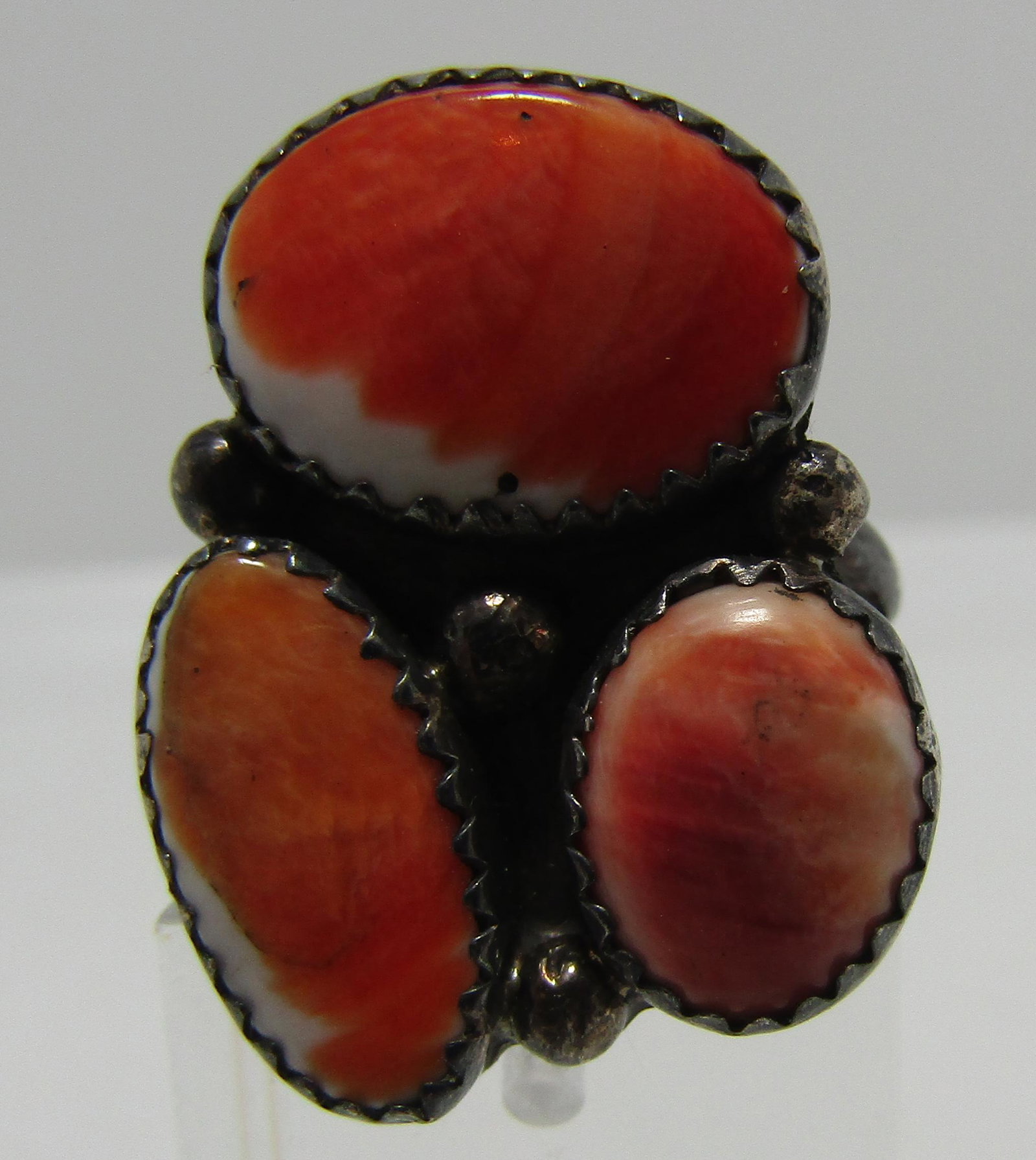 SPINY OYSTER SHELL RING STERLING SILVER SIZE 7.5 (1 of 5)