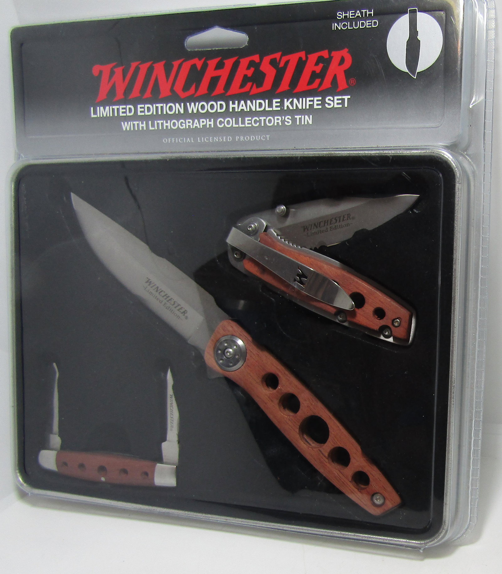 2009 WINCHESTER 3PC KINFE SET NEW OLD STOCK (1 of 3)