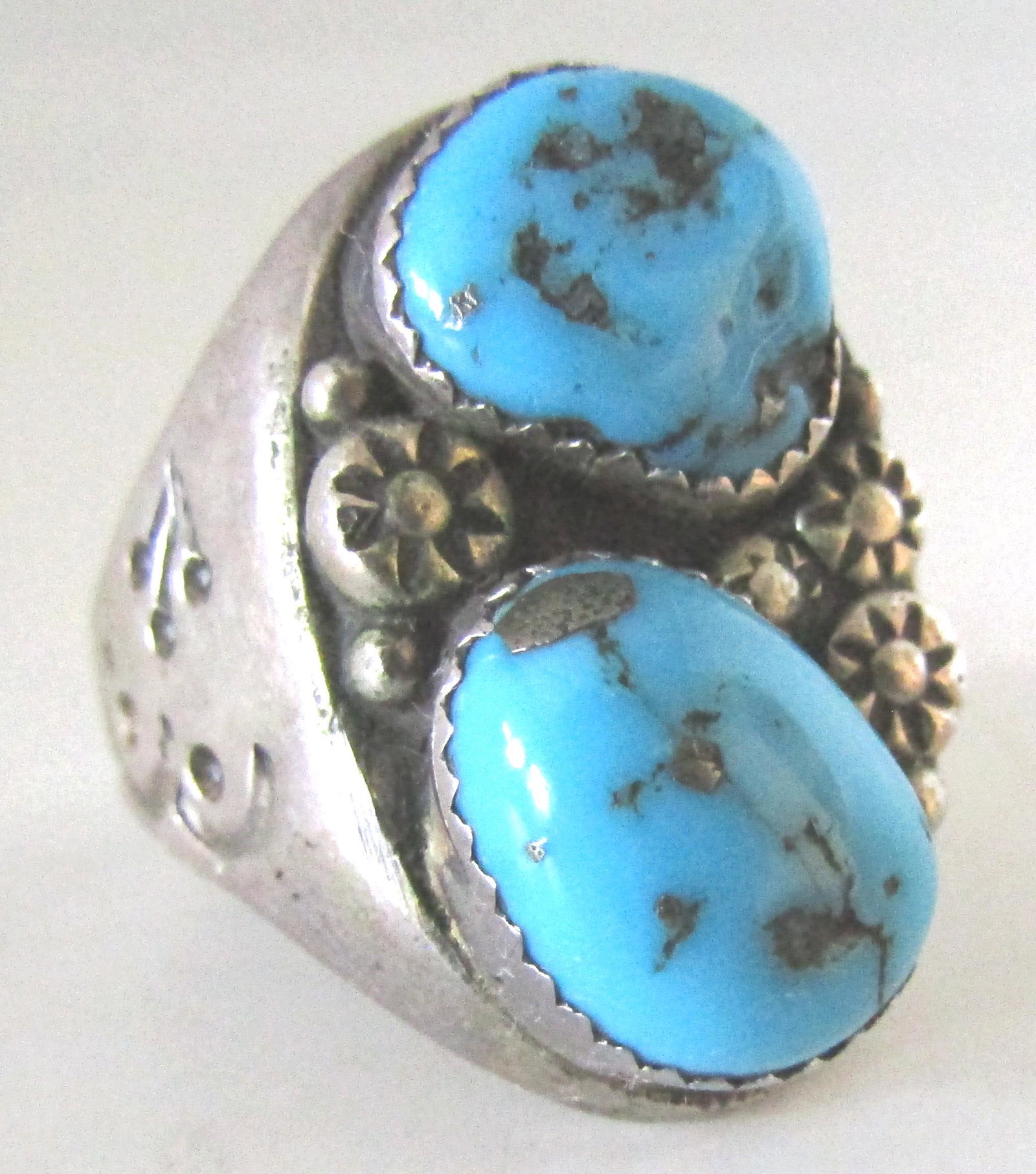 TURQUOISE RING STERLING SILVER SIZE 11 (1 of 4)