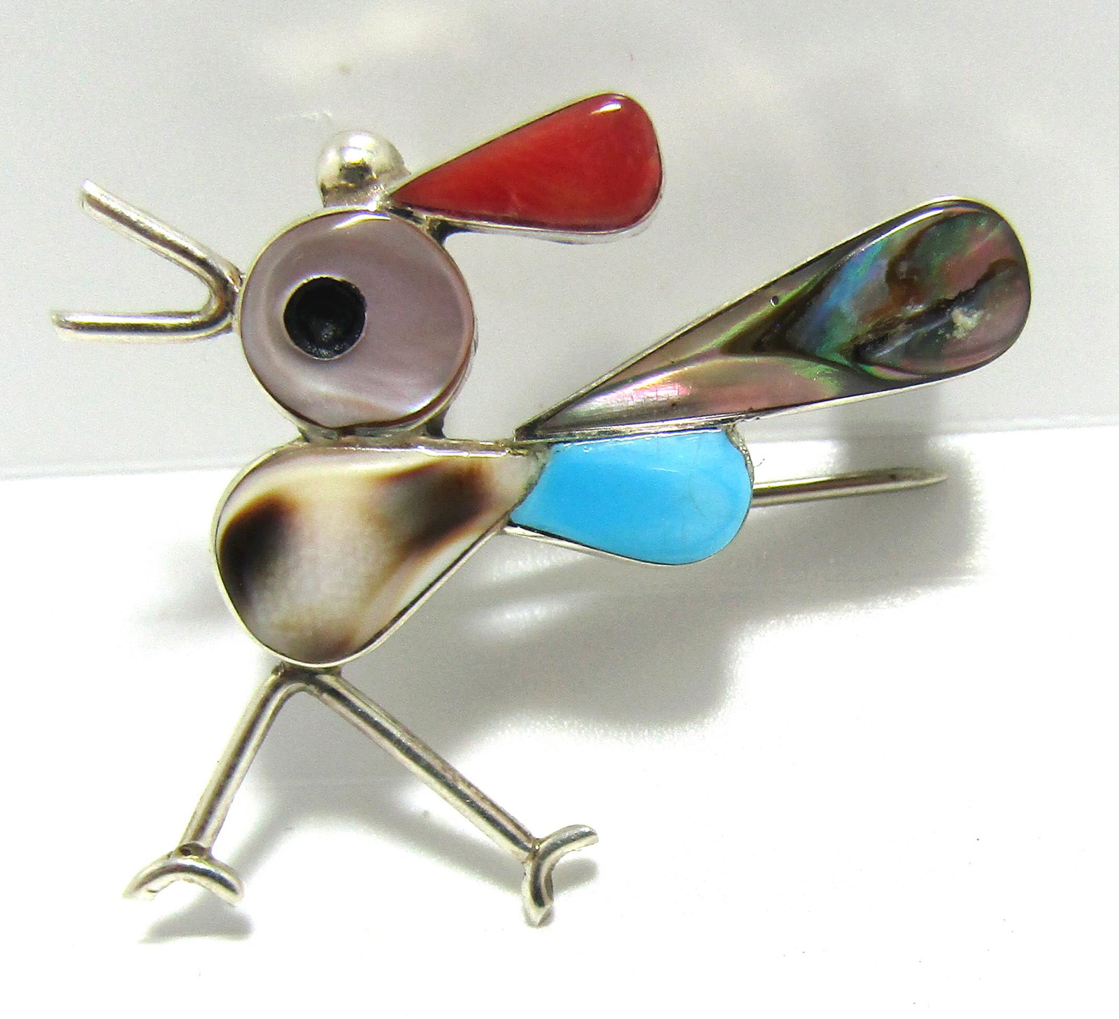 "CE" ZUNI PIN STERLING SILVER NECKLACE PENDANT (1 of 3)