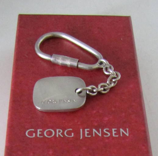 JENSEN KEY RING STERLING SILVER KEYCHAIN BOX (0332) on Dec 04