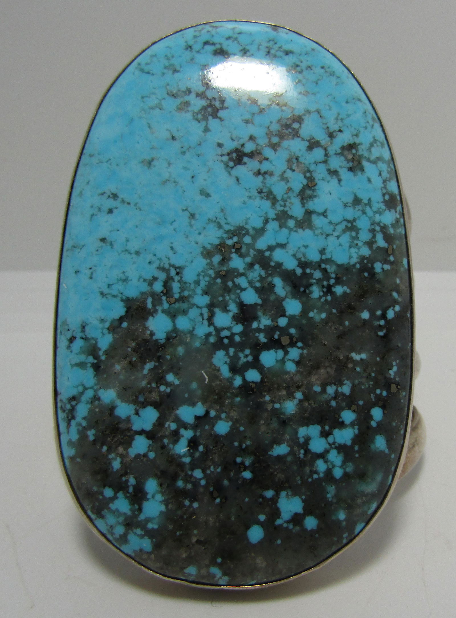 CHEE TURQUOISE CUFF BRACELET STERLING SILVER 142GR (1 of 6)