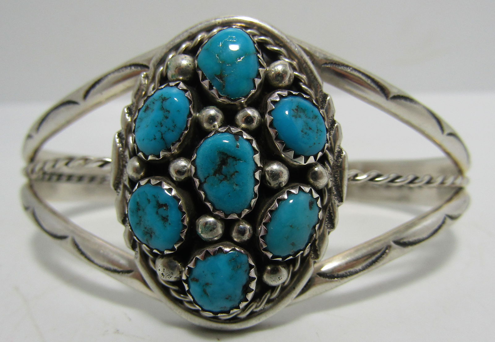CHEE TURQUOISE CUFF BRACELET STERLING SILVER (1 of 3)