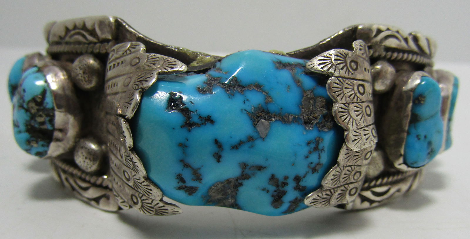 LISTER TURQUOISE CUFF BRACELET STERLING SILVER (1 of 5)