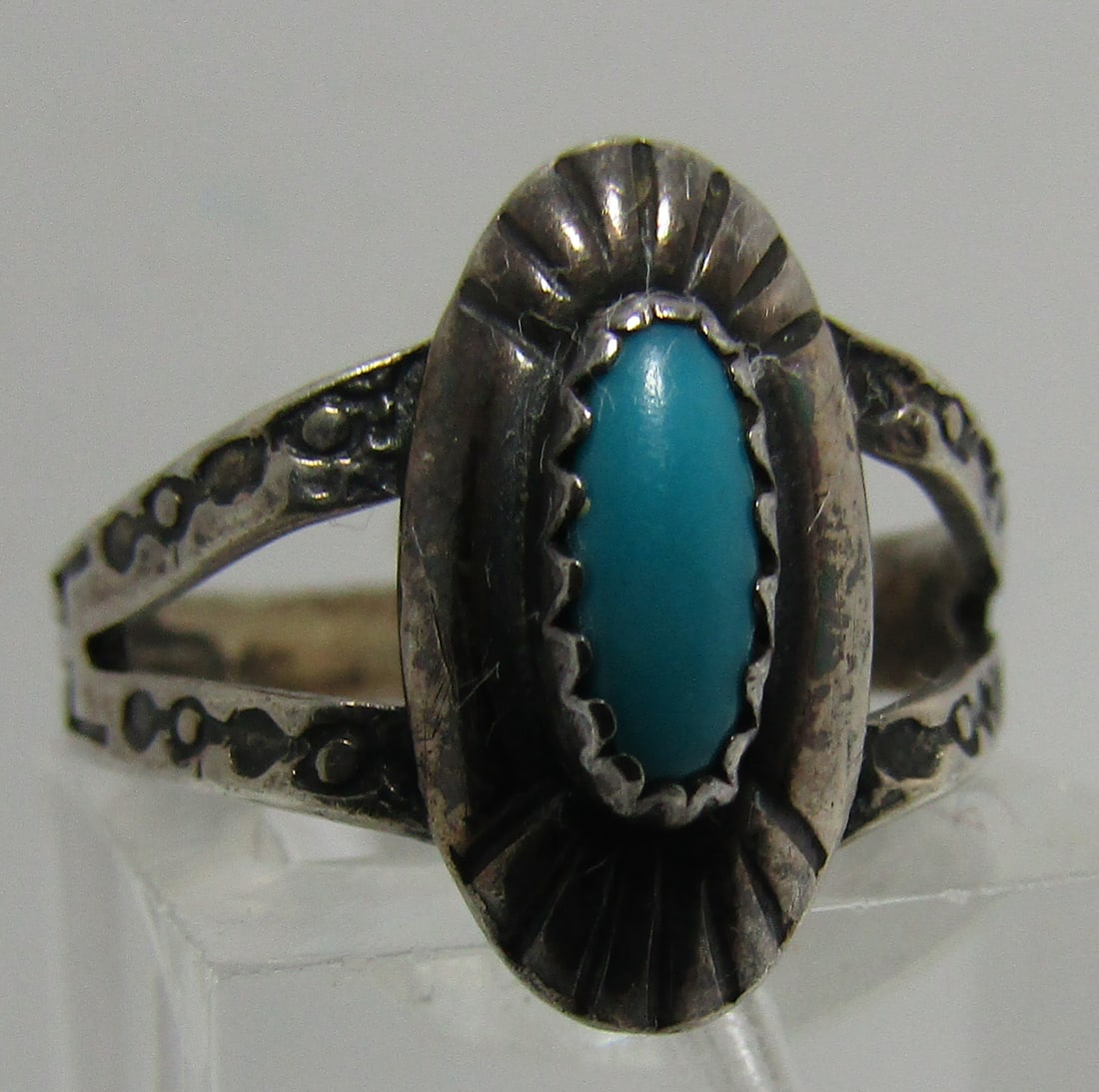 FRED HARVEY ERA TURQUOISE RING STERLING SILVER (1 of 5)