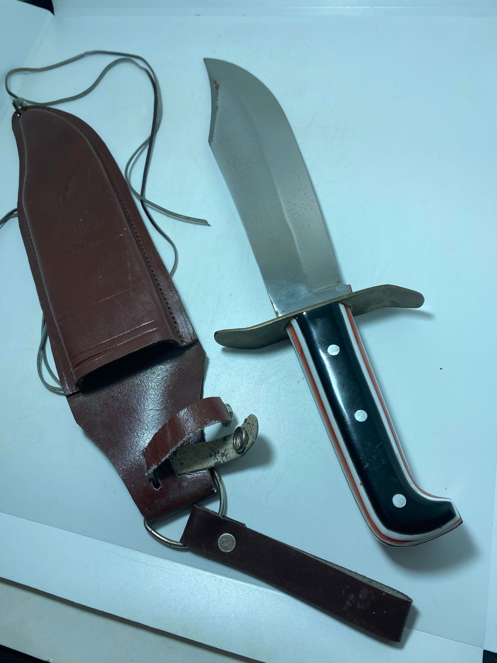 LARGE 15" HUNTING BOWIE KNIFE (1 of 7)
