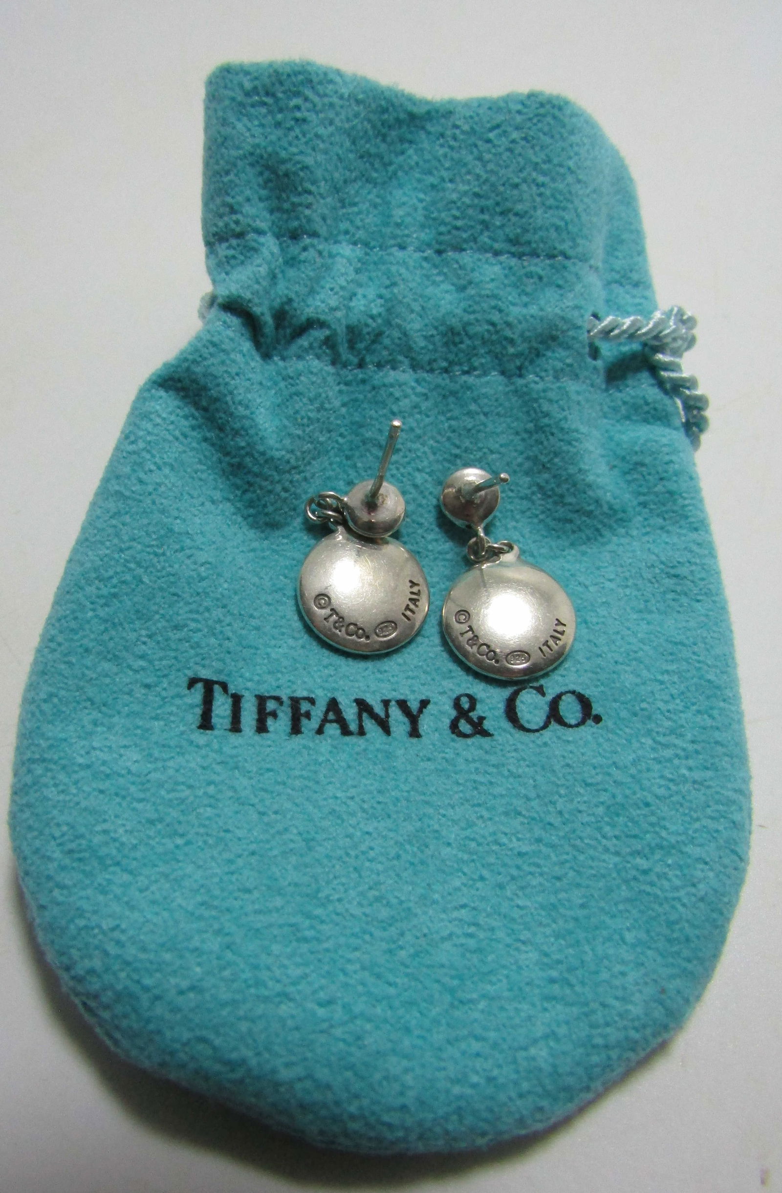 TIFFANY & CO EARRINGS STERLING SILVER DANGLE (1 of 4)