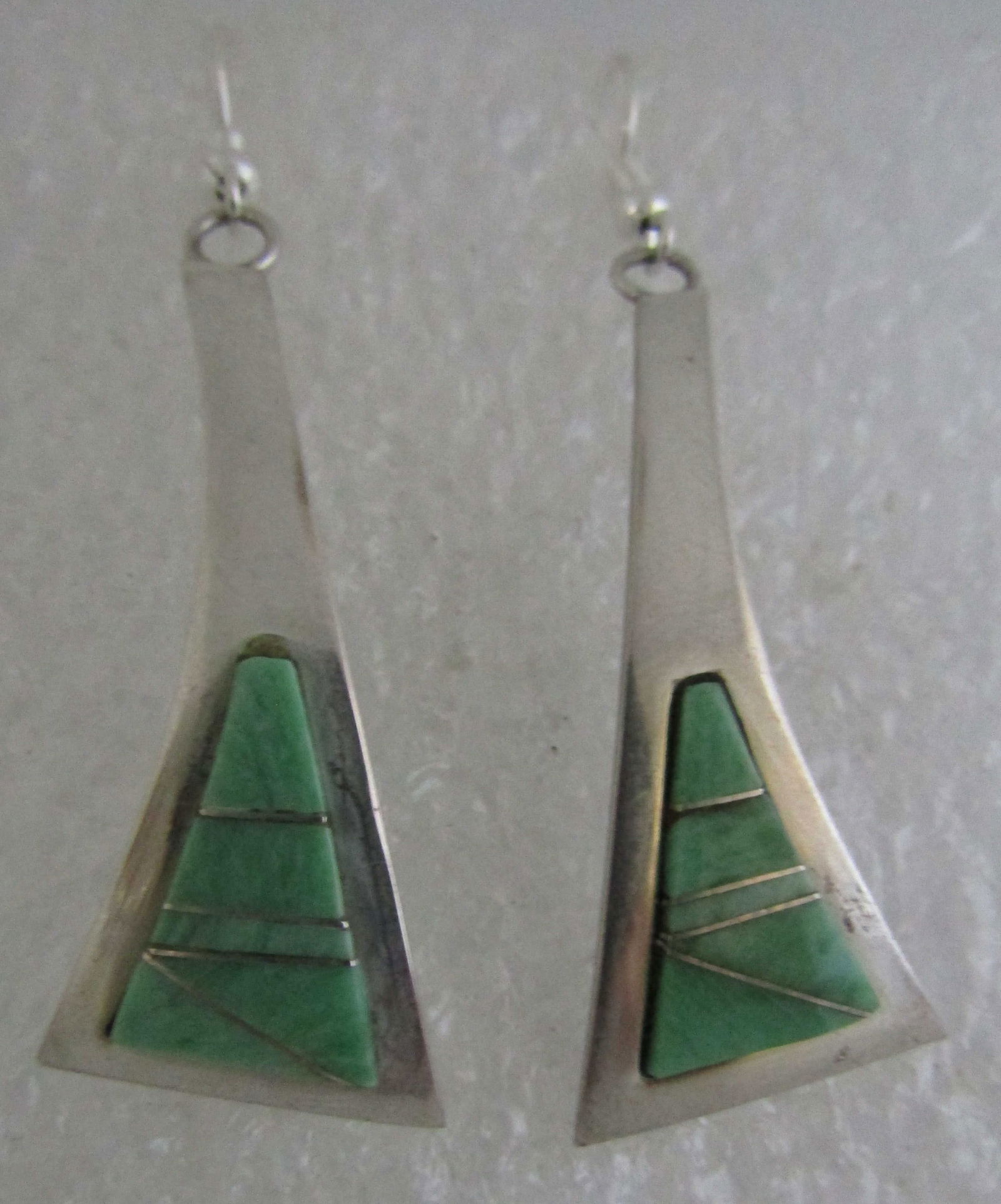 NELSON TURQUOISE EARRINGS STERLING SILVER (1 of 3)