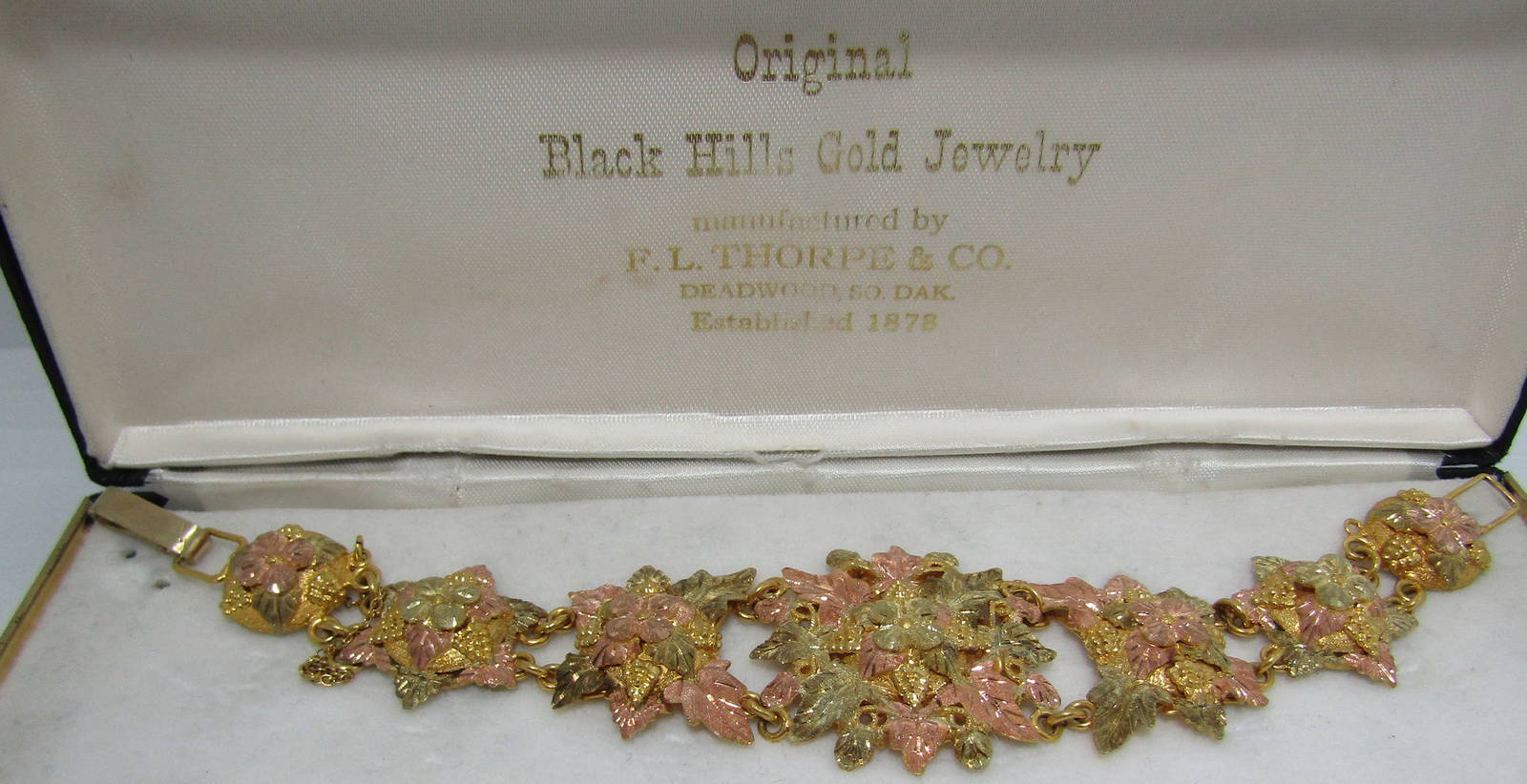 Wow!! Thorpe Black Hills Gold Bracelet 10k 37 Gram Auction