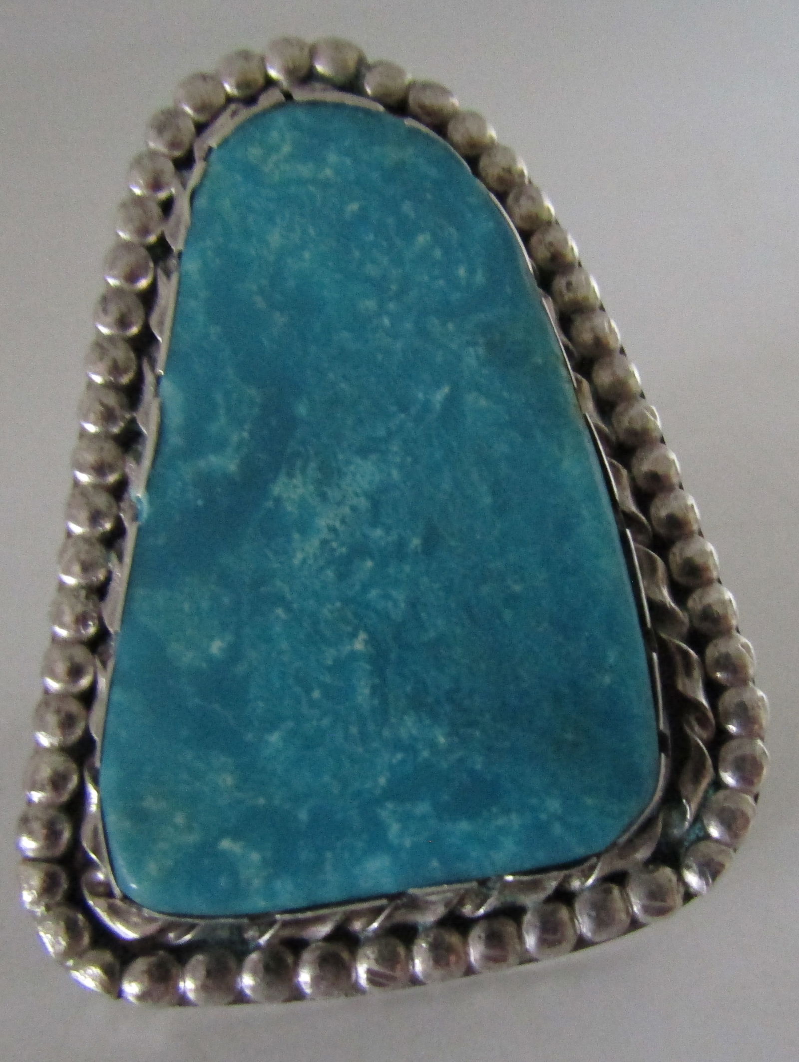 GEM TURQUOISE RING STERLING SILVER SIZE 9 (1 of 4)