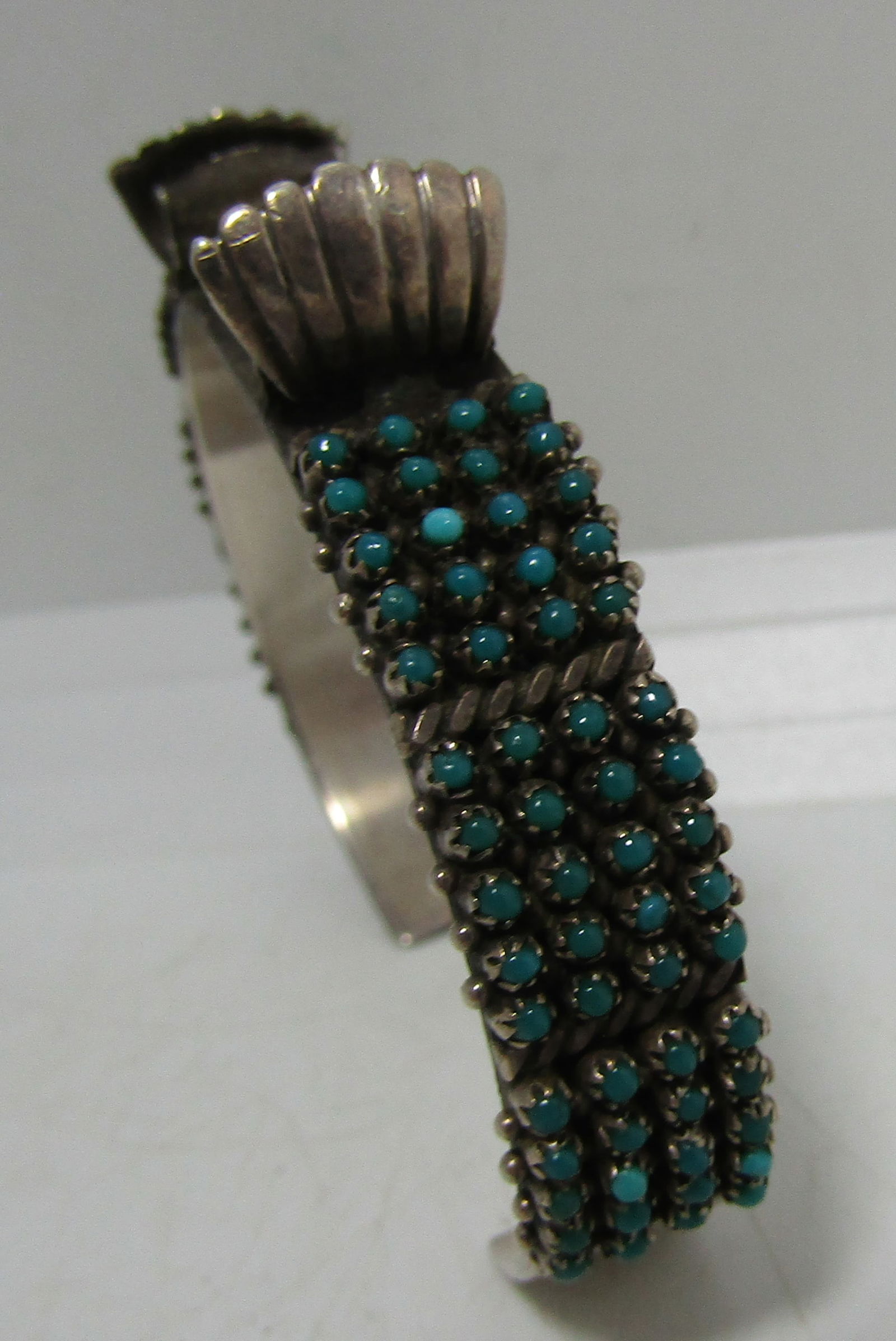 P&V HALOO TURQUOISE CUFF BRACELET STERLING SILVER (1 of 7)
