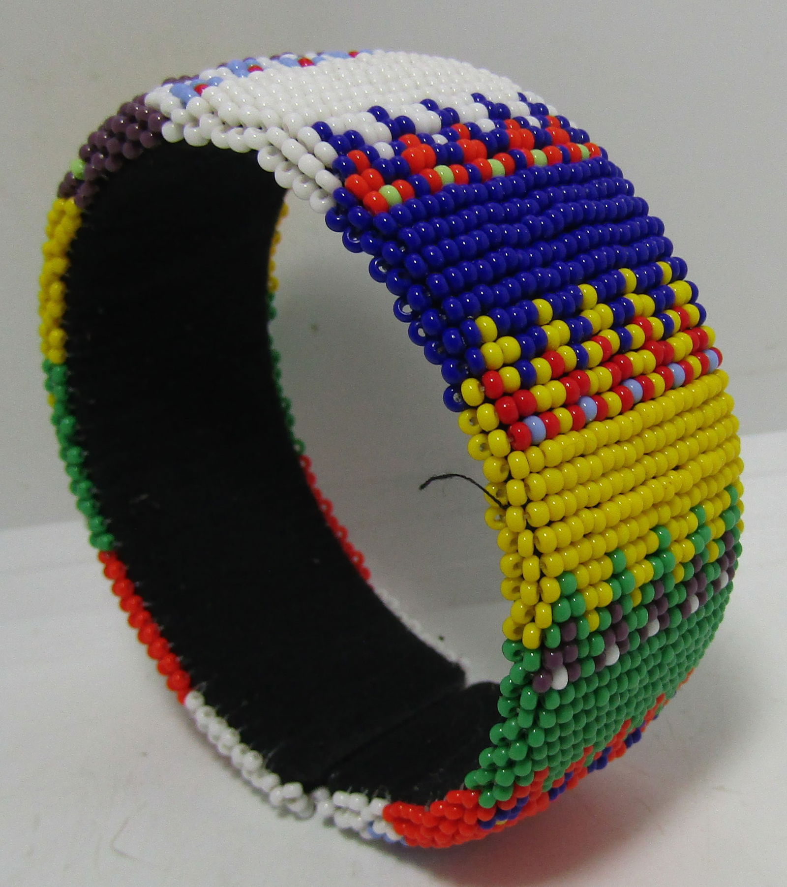 NATIVE AMERICAN BEADED CUFF BRACELET (1 of 5)