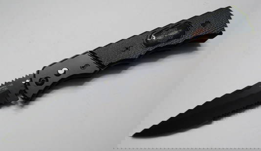 HARLEY DAVIDSON SWITCHBLADE KNIFE: 8 1/2 INCH PUSH BUTTON FOLDING KNIFE WITH 3 3/4 INCH BLADE. US SHIPPING $5 NO INTERNATIONAL SHIPPING OUTSIDE THE USA.