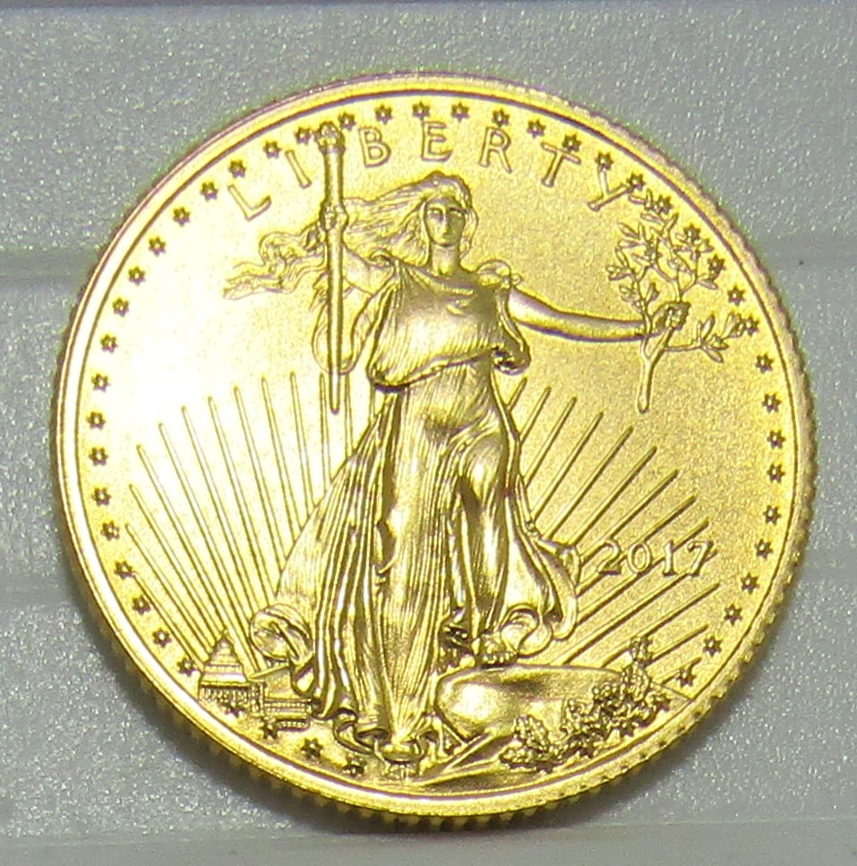 2017 US 5 DOLLAR GOLD EAGLE COIN UNC (1 of 2)