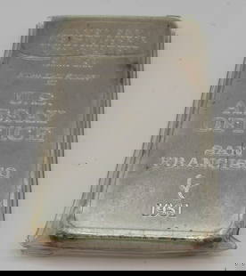 10 OZ US ASSAY OFFICE SILVER BAR: 10 OUNCE SILVER BAR 1981 US ASSAY OFFICE SAN FRANCISCO. USA SHIPPING $5 NO INTERNATIONAL