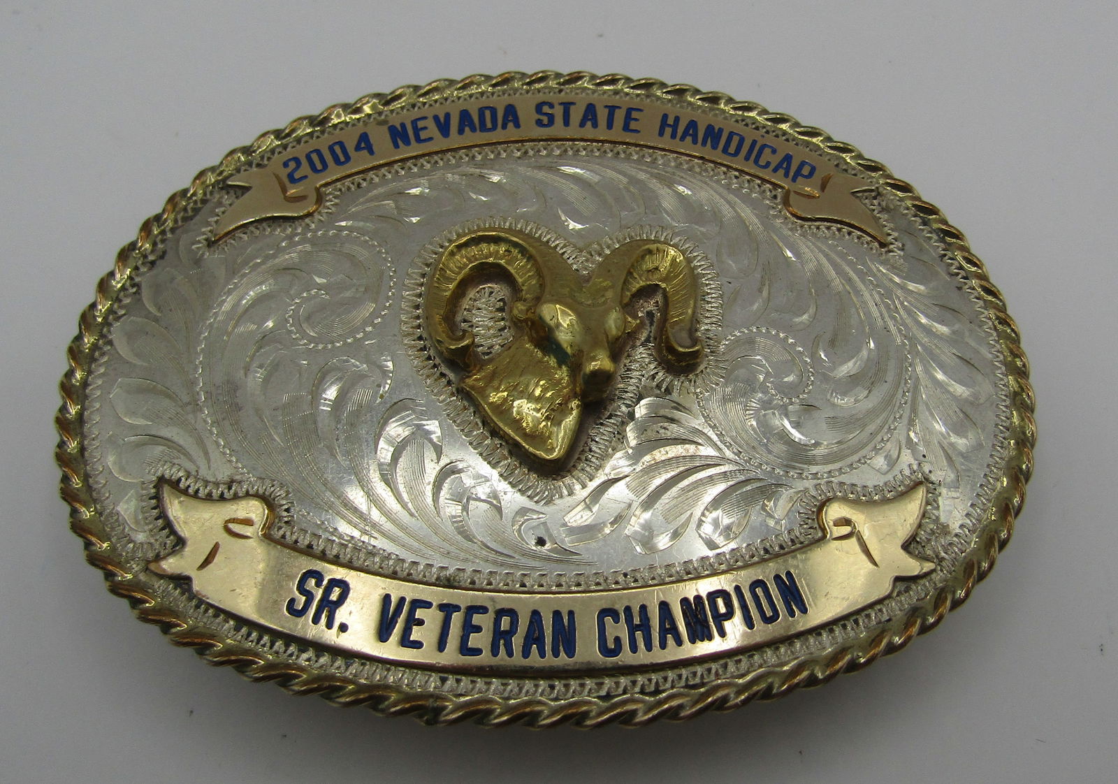 STERLING SILVER 2004 NEVADA STATE CHAMPION BUCKLE (1 of 4)