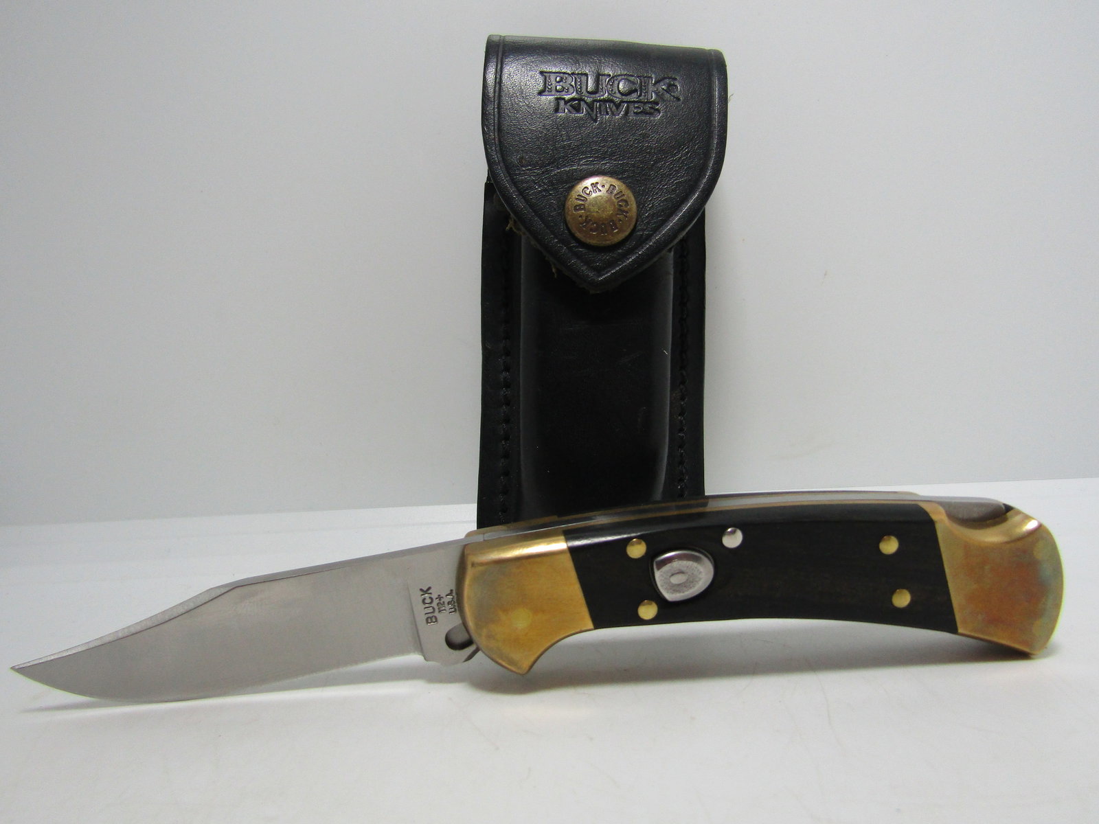 BUCK SWITCHBLADE 112 AUTO POCKET KNIFE & SHEATH (1 of 4)