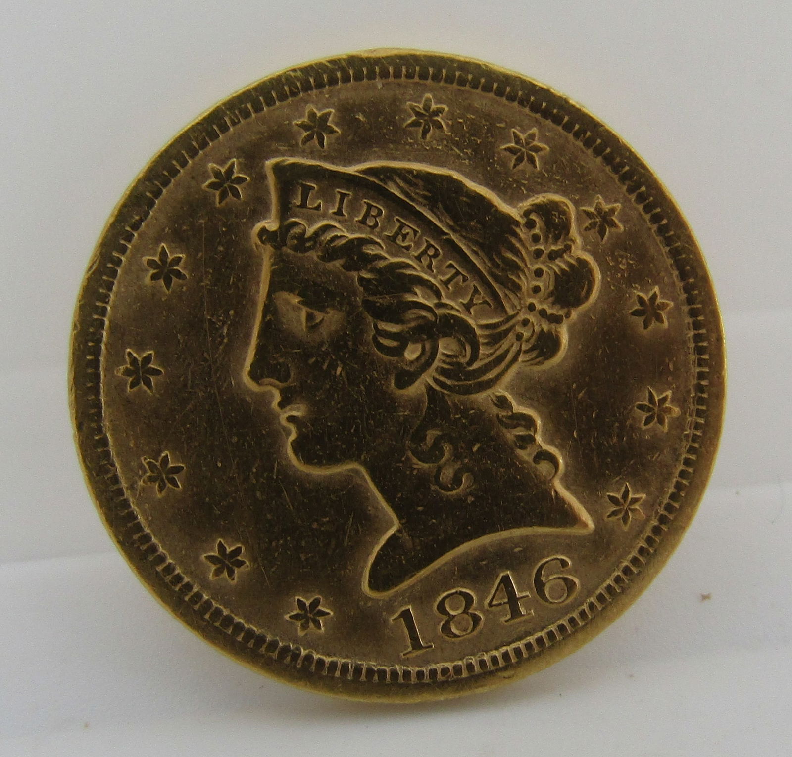 1846 D /D DAHLONEGA 5 DOLLAR GOLD US COIN (1 of 2)