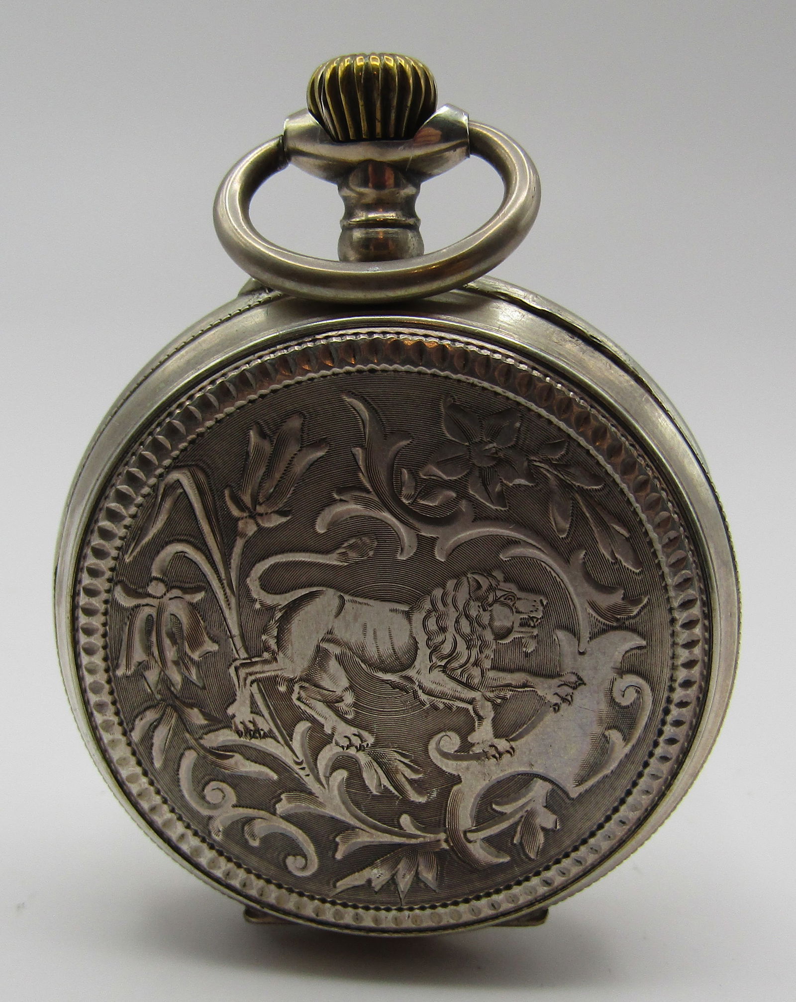 ANTIQUE .800 STERLING SILVER FRENCH POCKETWATCH (1 of 5)