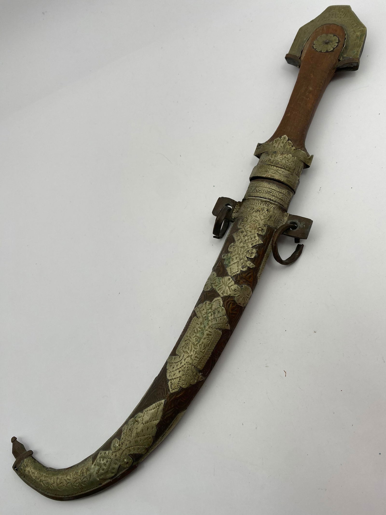 16" JAMBIYA HANDMADE METAL WALL HANGER KNIFE (1 of 6)