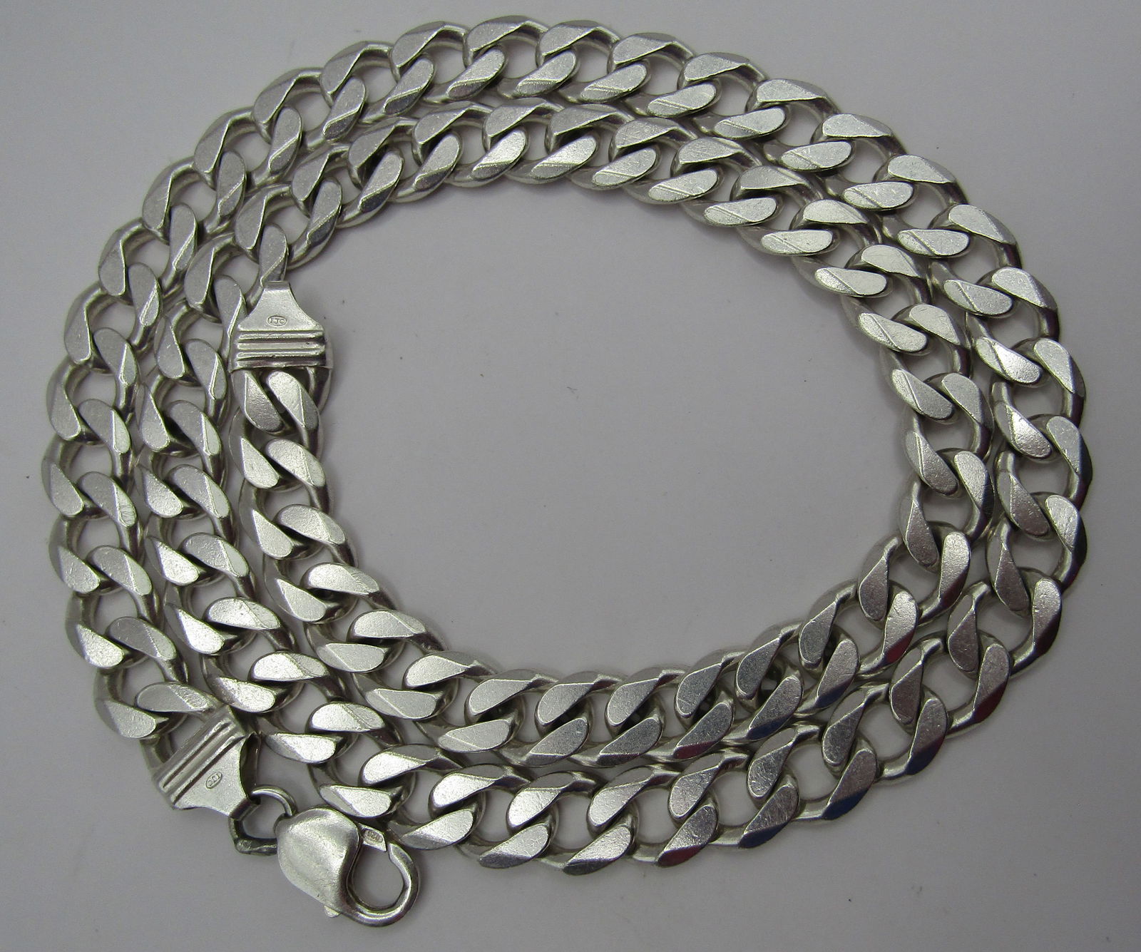 27" CURB LINK CHAIN 132GR NECKLACE STERLING SILVER (1 of 4)