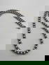 30" 8MM STERLING NAVAJO PEARLS NECKLACE 45 GRAM