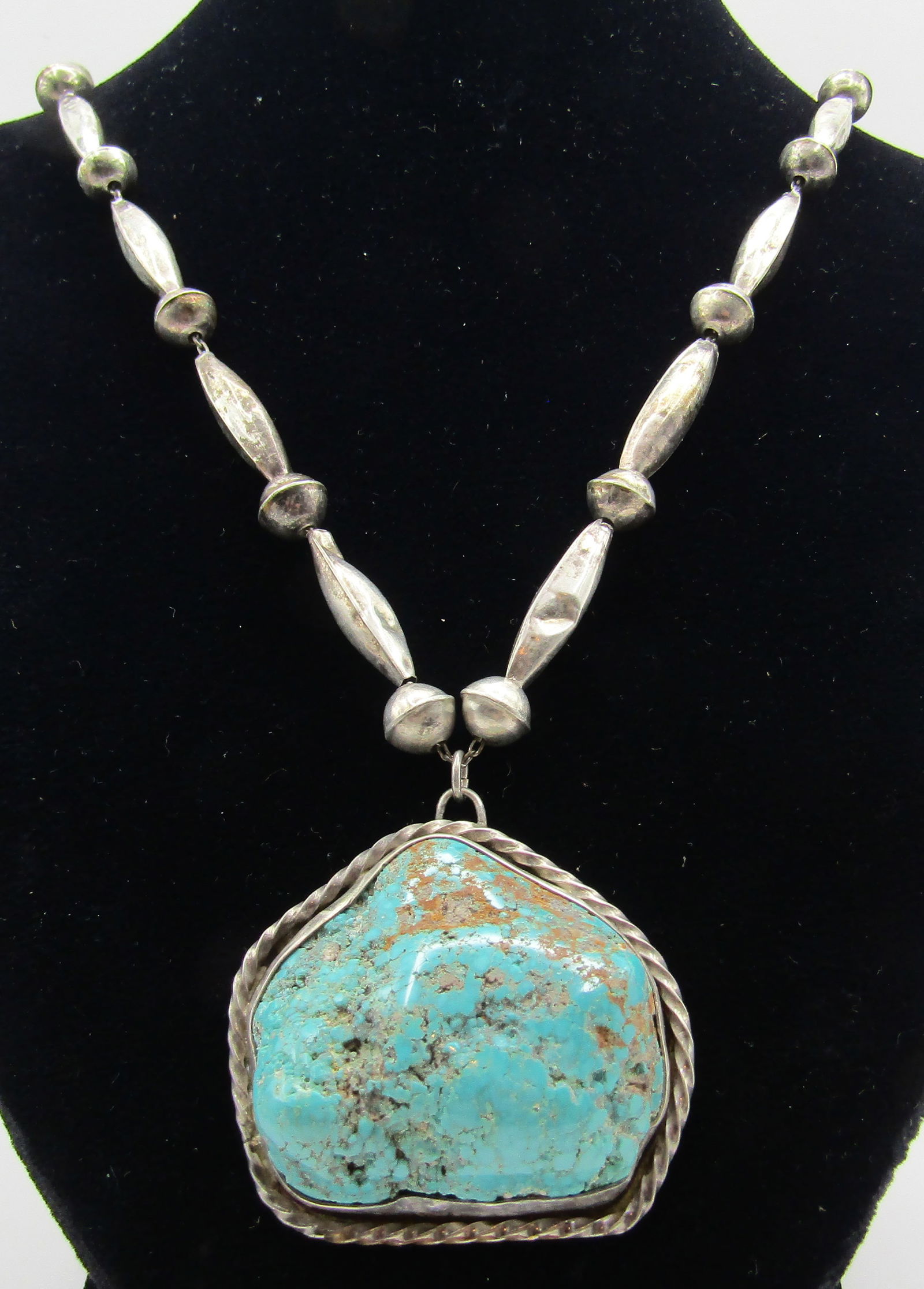 RADON" WATERWEB TURQUOISE NECKLACE STERLING SILVER (1 of 9)