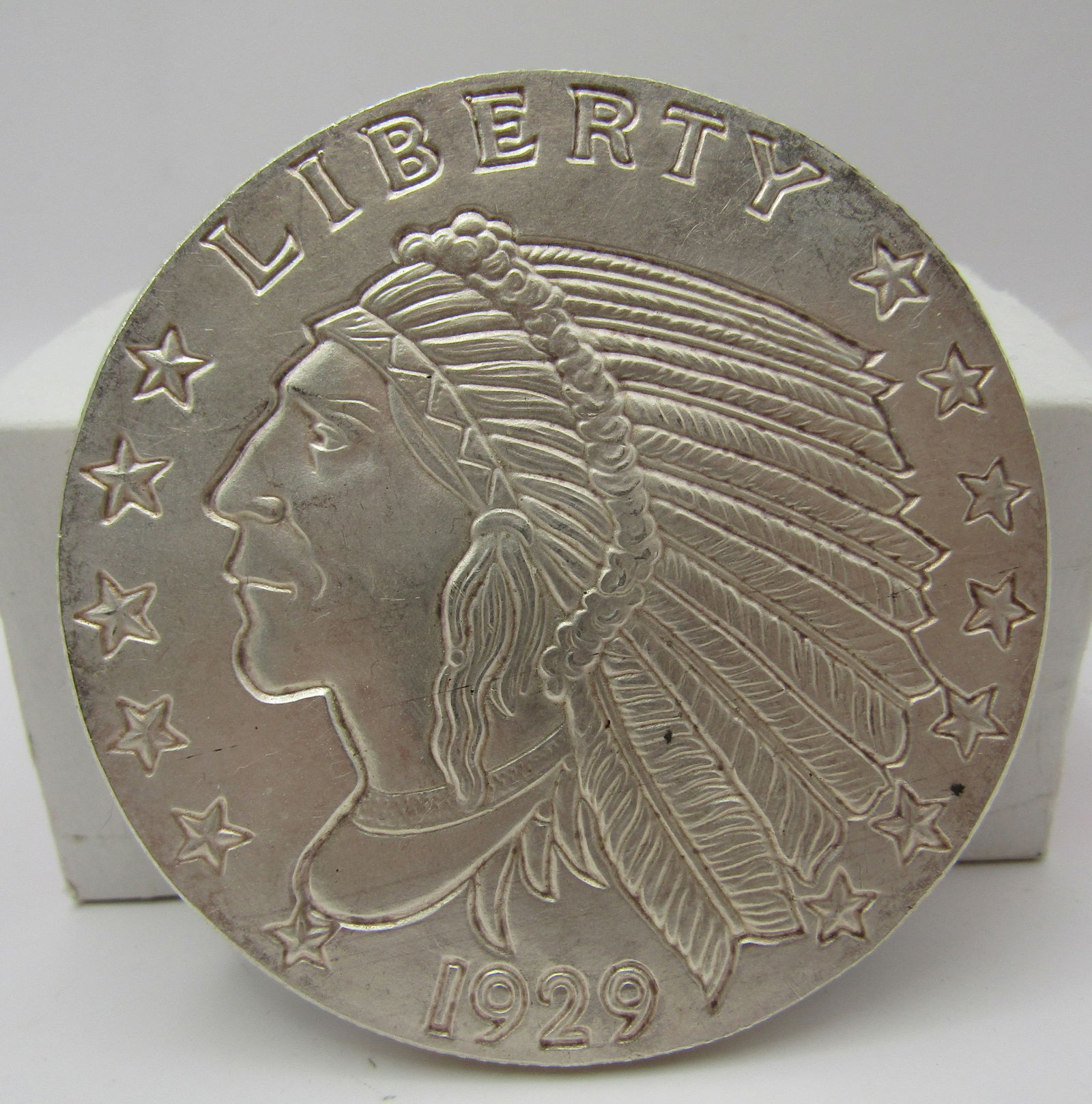 5 TROY OUNCE SILVER INDIAN COIN .999 FINE (1 of 4)