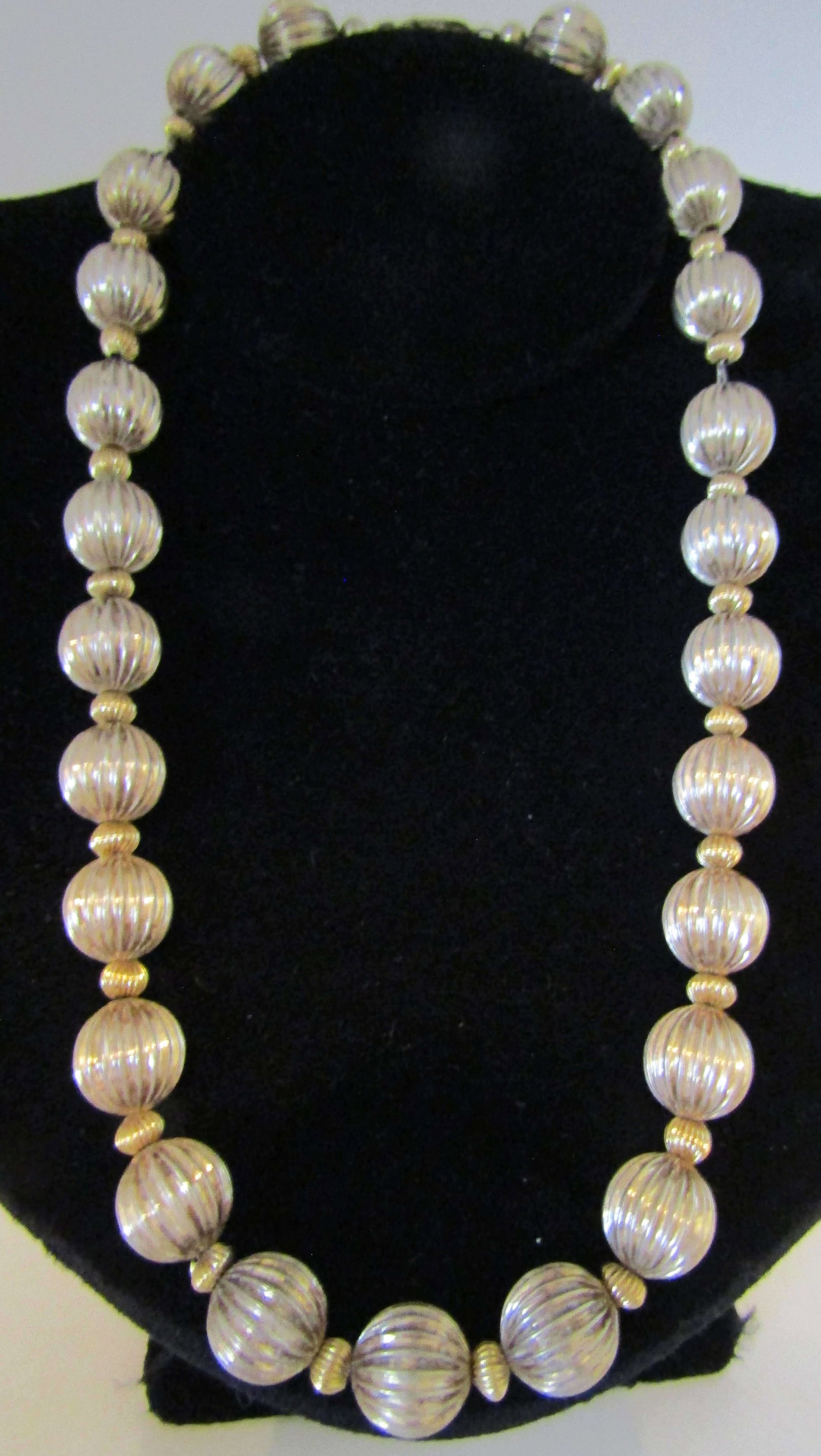 DOBBS BOSTON 14K GOLD & STERLING SILVER NECKLACE (1 of 2)