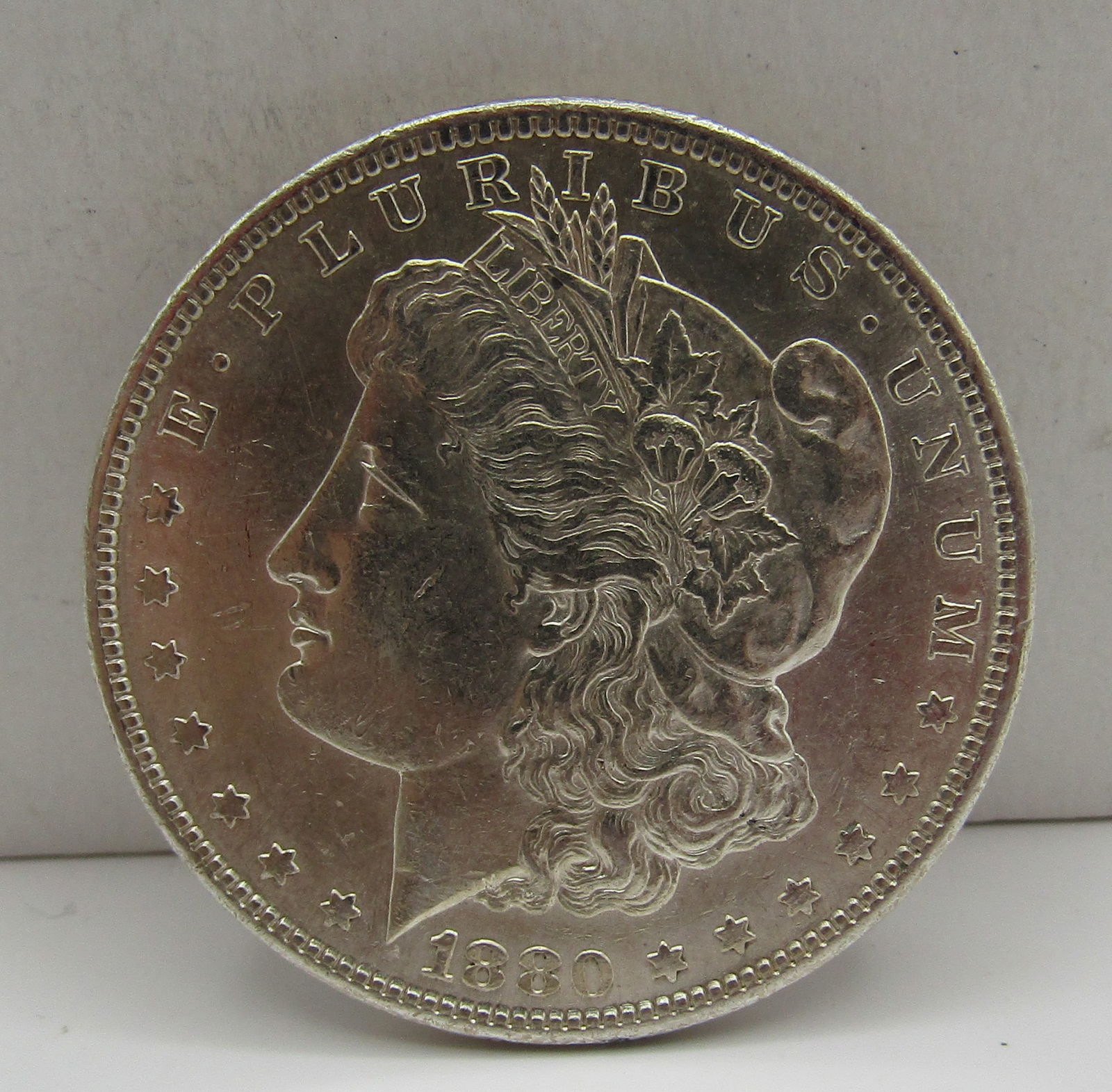 1880S U.S. MORGAN SILVER DOLLAR COIN (1 of 2)
