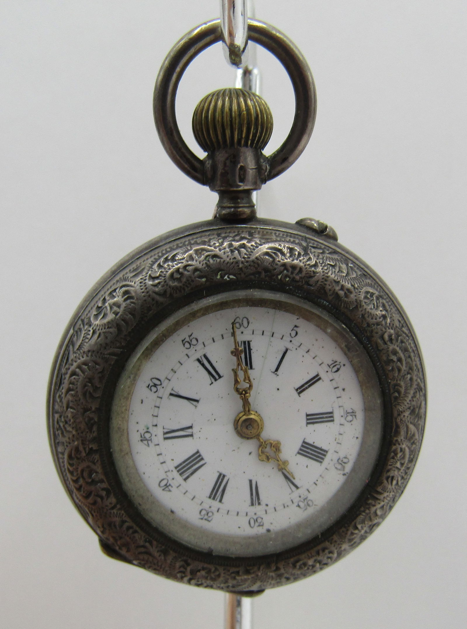 ANTIQUE 800 STERLING SILVER POCKET WATCH LEVER SET (1 of 3)