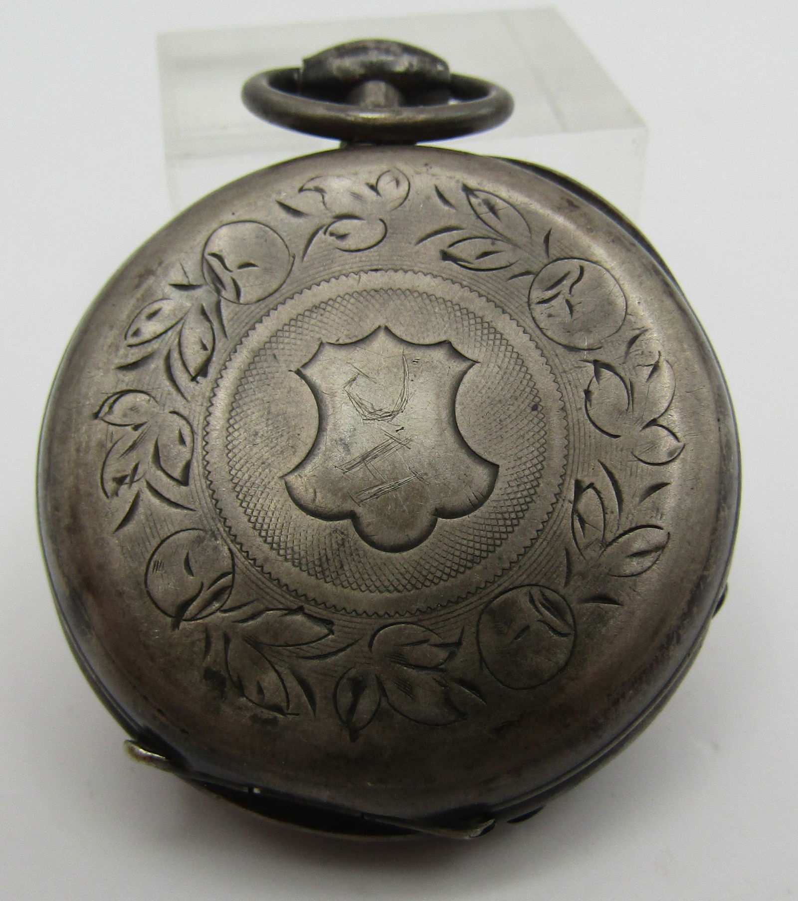 STERLING SILVER FRENCH POCKET WATCH (1 of 6)