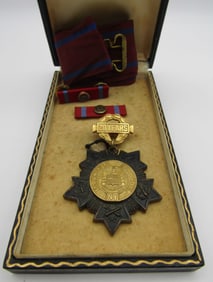 NEW YORK STATE FIREMANS MEDAL 10K GOLD 1947