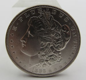 1888 US MORGAN  SILVER DOLLAR UNC COIN