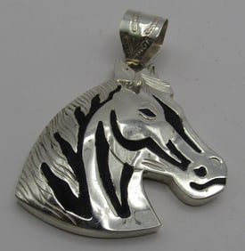 "MARIANO" HORSE NECKLACE PENDANT STERLING SILVER