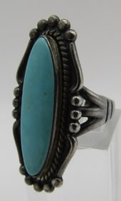 BELL TRADING TURQUOISE RING STERLING SILVER