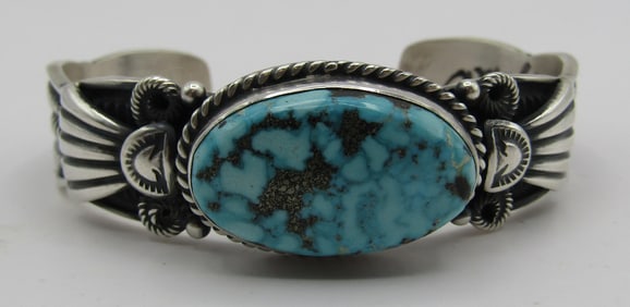 CADMAN WATERWEB TURQUOISE CUFF BRACELET STERLING