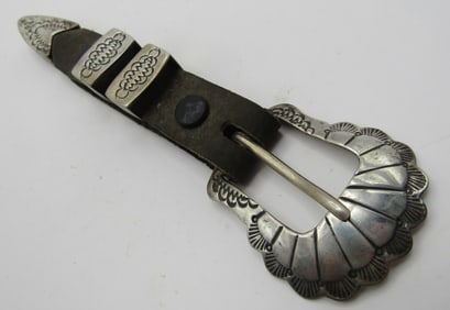4 PIECE RANGER BELT BUCKLE SET STERLING SILVER