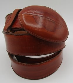 42 CUADRA EEL SKIN LEATHER BELT & BUCKLE