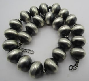 TONISHA HALEY 25MM NAVAJO PEARL NECKLACE STERLING