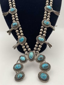 CANDELARIA STERLING SQUASH BLOSSOM NECKLACE