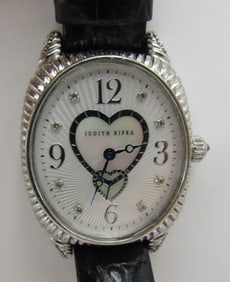 JUDITH RIPKA WRIST WATCH STERLING SILVER IN BOX