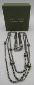 JUDITH RIPKA NECKLACE STERLING SILVER 56.6GRAMS