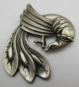 VIKING CRAFT BIRD PIN STERLING SILVER BROOCH