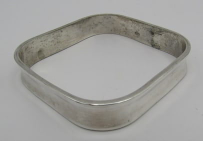 SQUARE BANGLE BRACELET STERLING SILVER
