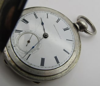 1871 AMERICAN WALTHAM POCKET WATCH COIN SILVER