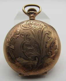 1910 HAMPDEN POCKET WATCH MOLLY STARK 14KGF