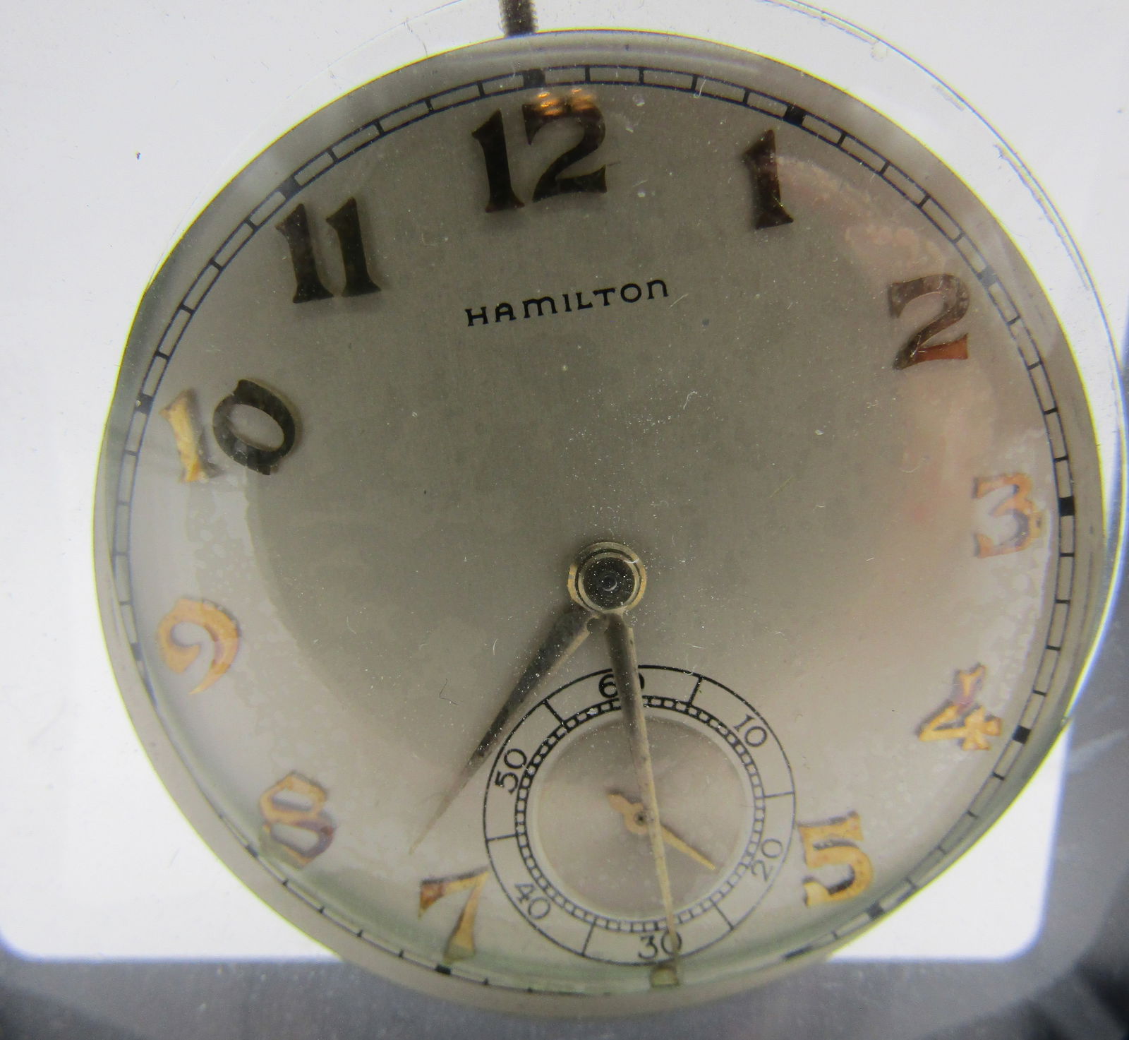 HAMILTON 21 JEWEL POCKET WATCH MOVEMENT H18099 (1 of 2)